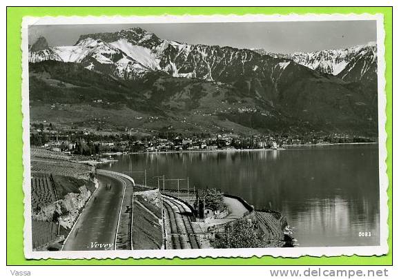 Vevey.Affranchie En 1957 De LUTRY Bel Affranchissement - Lutry