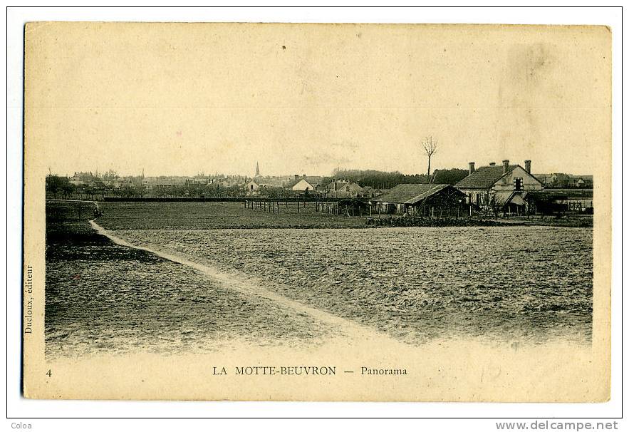 La Motte Beuvron Panorama Carte Précurseur - Lamotte Beuvron