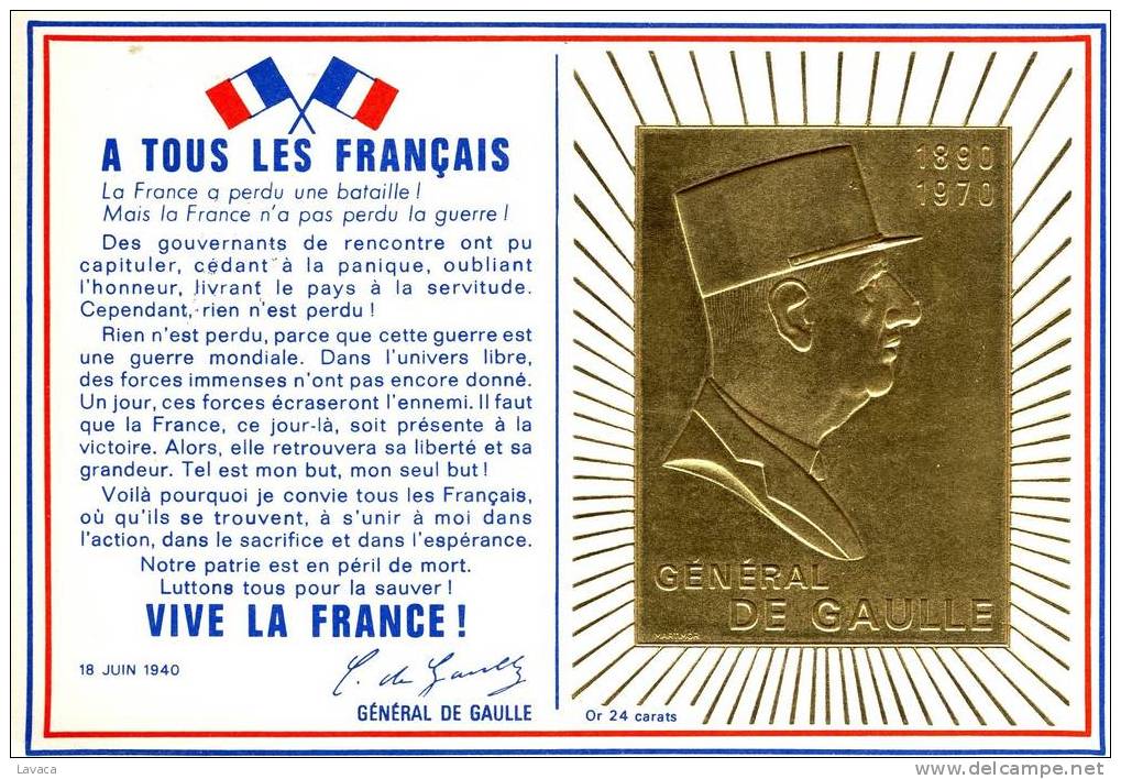 Carte Postale De COLOMBEY [Hte Marne] - De Gaulle (Général)