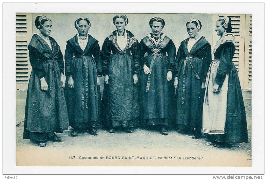 Costumes De BOURG SAINT MAURICE - Coiffure "La Frontière" - Bourg Saint Maurice