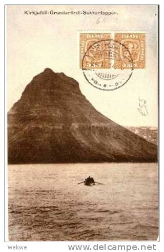 ISL031  ISLAND - / AK Nach USA Mit Paar 3 A. Christian IX/Frederik VIII 1914 - Briefe U. Dokumente