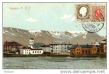 ISL041 /  ISLAND - AK Von 1913 Nach Italien - Briefe U. Dokumente