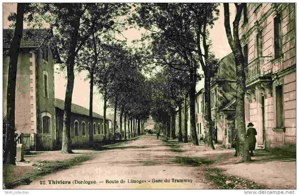 THIVIERS - Route De Limoges - Gare Du Tramway - Thiviers