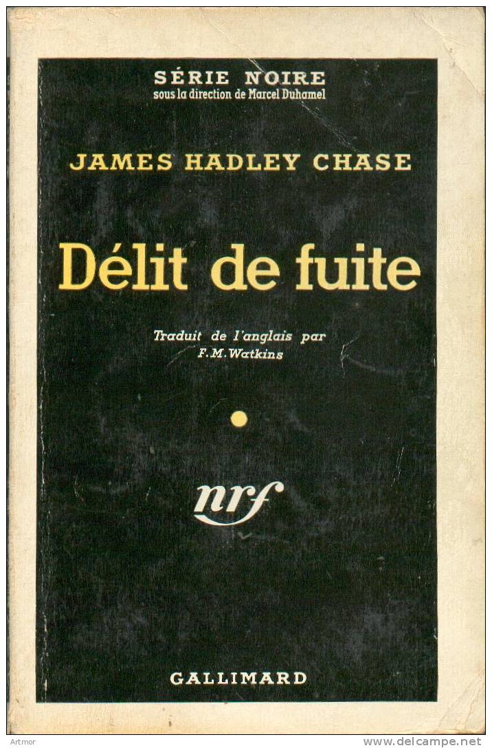 N° 390 - REED 1963 - CHASE - DELIT DE FUITE - Série Noire
