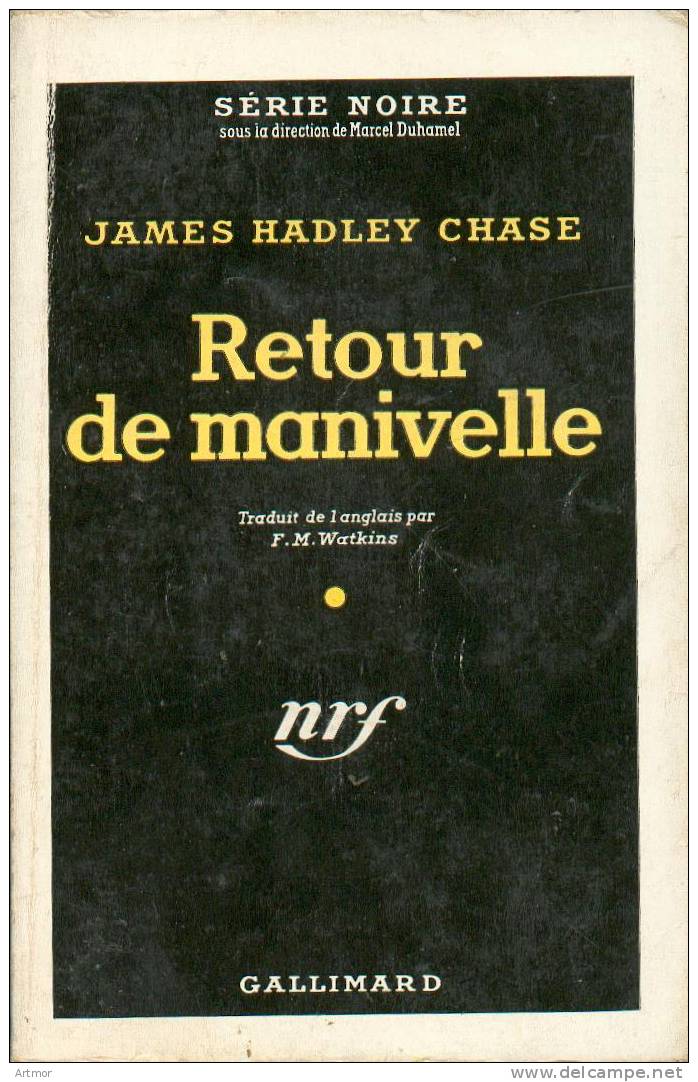 N°303 - REED 1962 - CHASE - RETOUR DE MANIVELLE - Série Noire