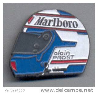 Casque Bleu F1 Alain Prost Marlboro - Car Racing - F1