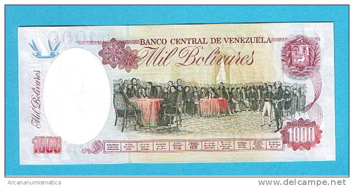 VENEZUELA  1.000   BOLIVARES    5-2-1998  KM#73  PLANCHA/UNC/SC   DL-2608 - Venezuela