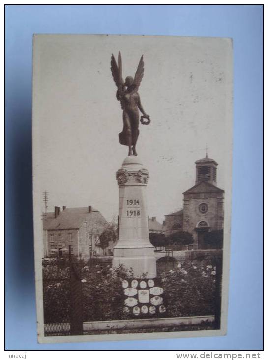 Xxx. NISMES. Monument Aux Morts De La Guerre 1914-1918.Statuaire Puttemans Bruxelles. (brunâtre). - Viroinval
