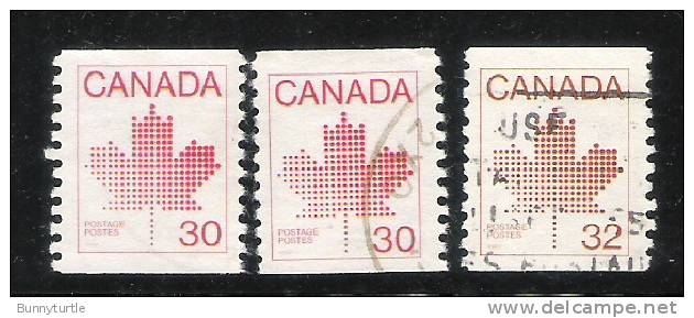 Canada 1982-87 Booklet Stamps Used - Oblitérés