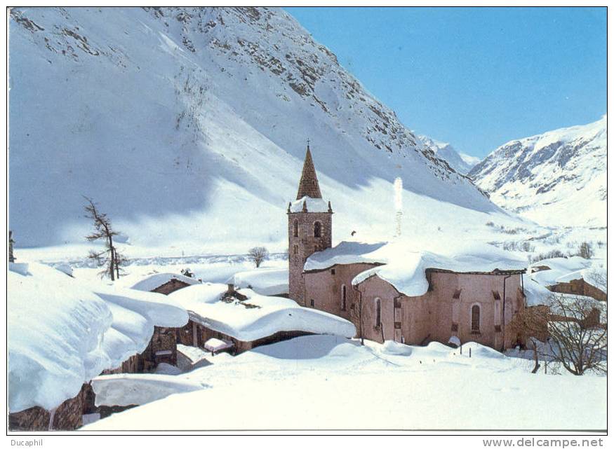 BONNEVAL SUR ARC  L EGLISE SOUS LA NEIGE - Bonneval Sur Arc