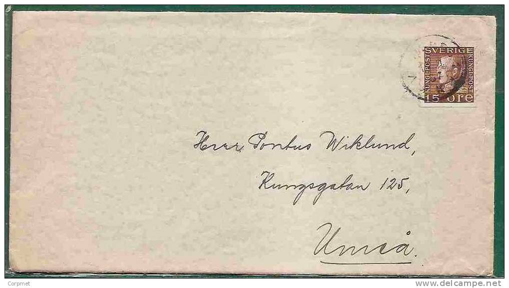 SWEDEN - 1937 CLEAN GUSTAVE V -solo- On COVER Yvert # 211 - Briefe U. Dokumente