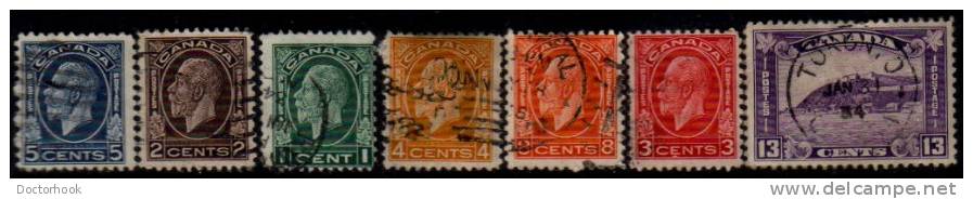 CANADA    Scott: # 195-201  F-VF USED - Used Stamps