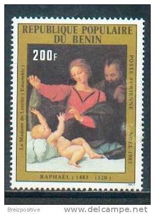 Benin - Noel 1983, Peinture De Raphael / Christmas, Painting By Raphael - Madonna