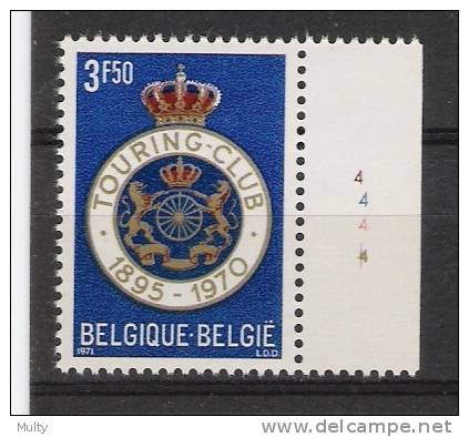 Belgie OCB 1569 (**) Met Plaatnummer 4. - 1971-1980