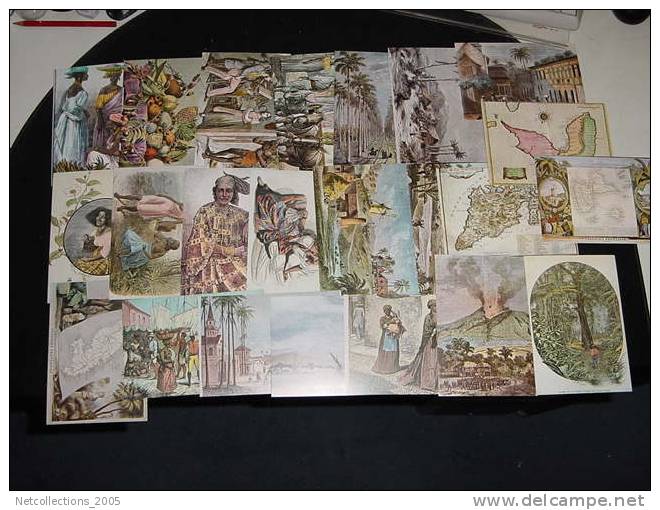 LES ANTILLES D'AUTREFOIS 23 GRAVURES ANCIENNES - COPIE GRAVURES ANCIENNES EN CARTE POSTALE - CARTE POSTALE FRANCE - Other & Unclassified