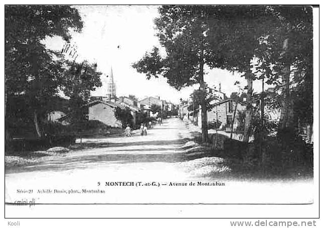 82Z81-DIV-17- MONTECH - Avenue De Montauban - Montech