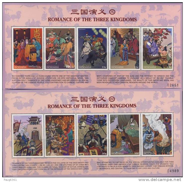 MICRONESIE  1999 LES 3 ROYAUMES SC N°337/38 NEUF MNH**  LLL285 - Contes, Fables & Légendes