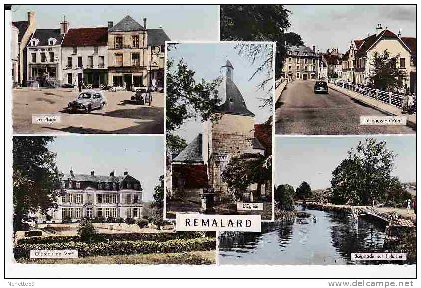 61 REMALARD CPSM 5 Vues Des Années 50 - Remalard