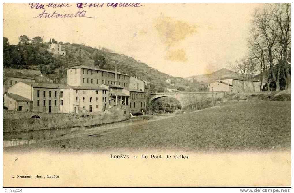 34 LODEVE Le Pont De Celles  Beau Plan  Précurseur - Lodeve