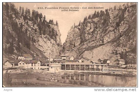 SUISSE -REF RD No 761- Suisse - Frontiere Franco Suisse -col Des Roches Coté Suisse  - Bon Etat - Roches