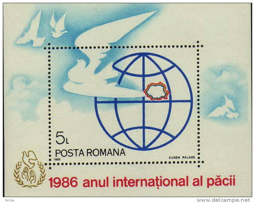 Romania / Peace SS - Unused Stamps