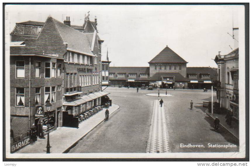 EINDHOVEN - Stationplein Photokaart Gebruikt 1947 - Eindhoven