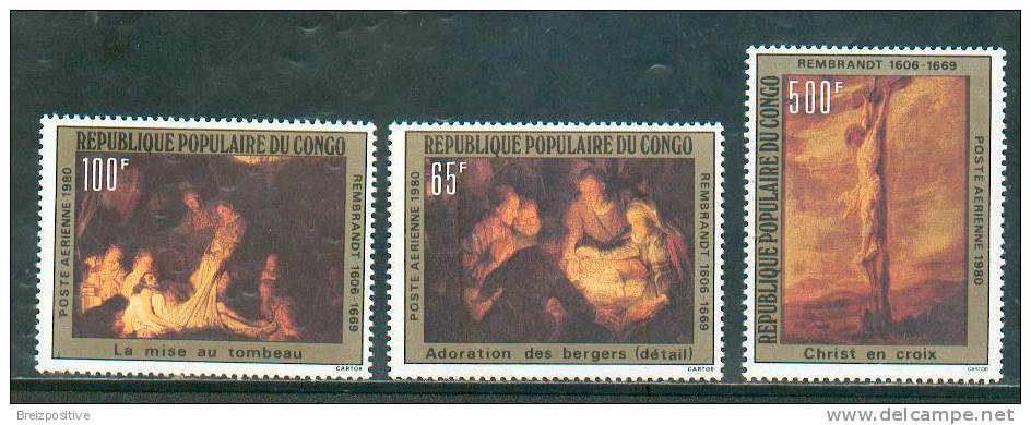 Congo 1980 - Peintures De Rembrandt / Paintings By Rembrandt - MNH - Rembrandt