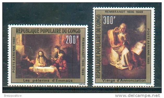 Congo 1980 - Peintures De Rembrandt / Paintings By Rembrandt - MNH - Rembrandt