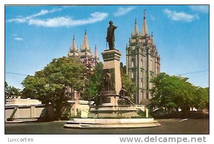 BRIGHAM YOUNG MONUMENT. SALT LAKE CITY .UTAH. - Salt Lake City