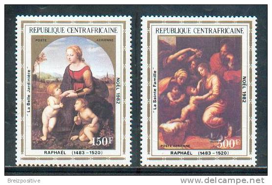 Centrafrique / Centrafrican Republic 1982 - Noel, Peintures De Raphael / Christmas, Paintings By Raphael - MNH - Madones