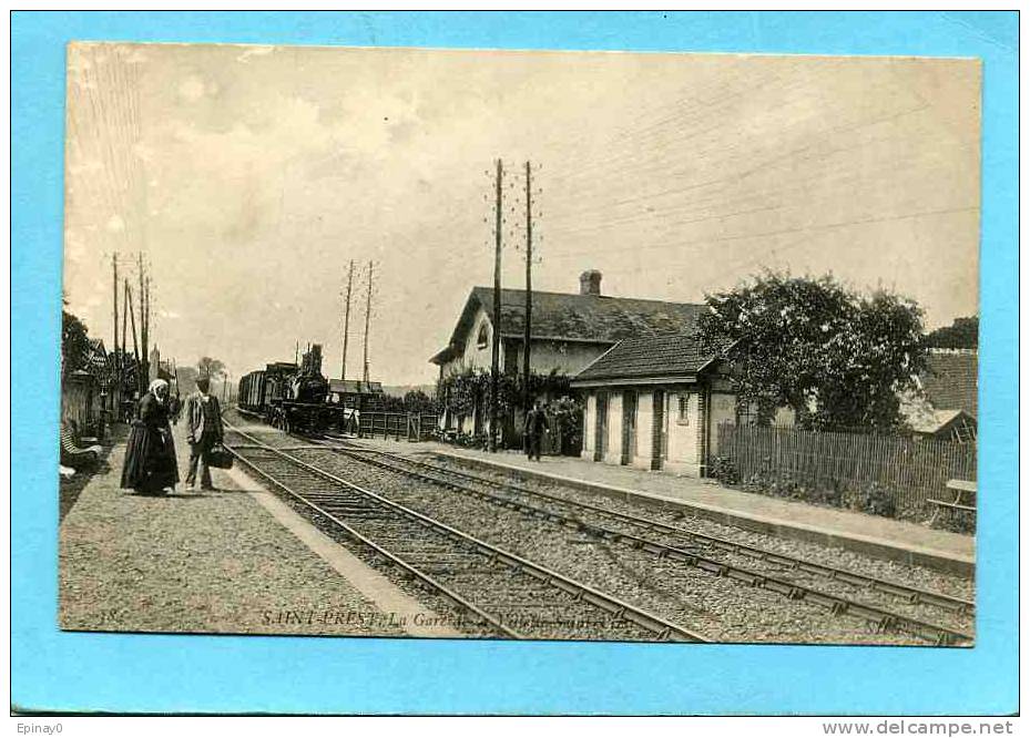 B - 27 - SAINT PREST - La Gare De La Villelle Saint Prest - Autres & Non Classés