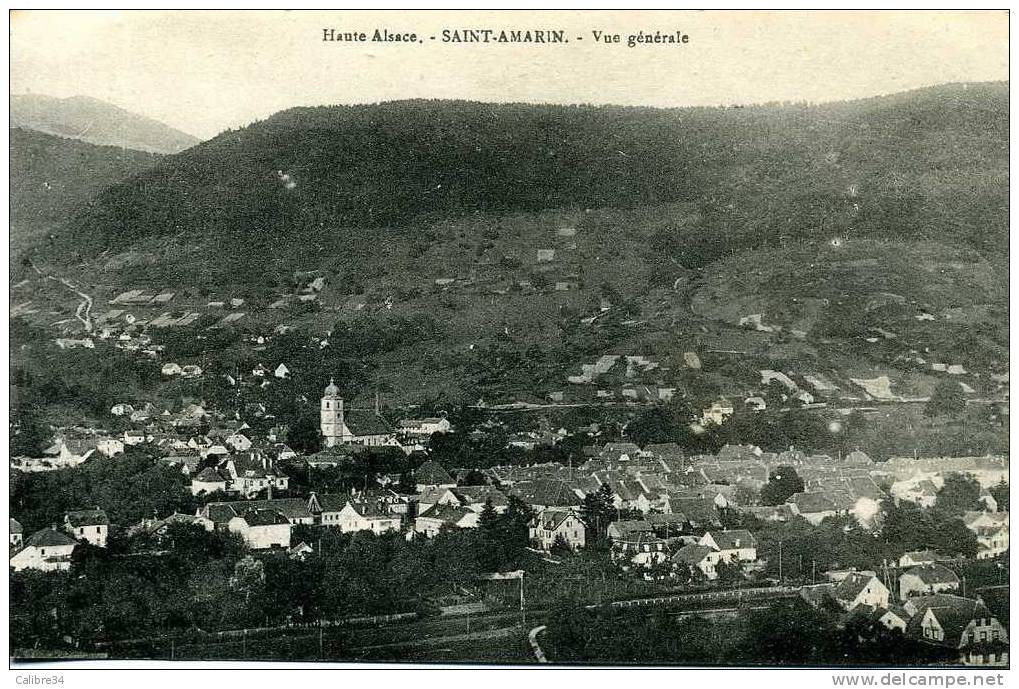 SAINT AMARIN Vue Générale (1918) - Saint Amarin