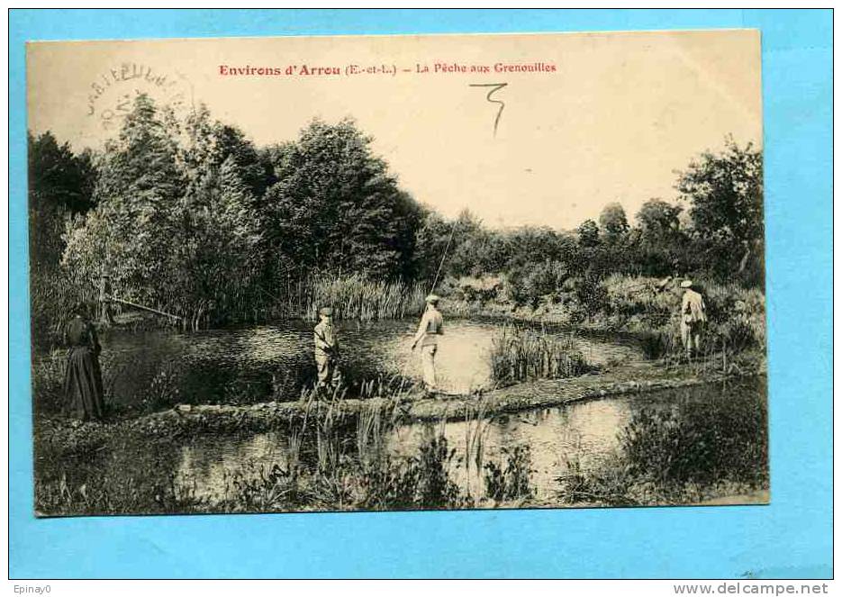 B - 27 - ARROU - Environs - La Pêche Aux Grenouille - Batracien - Autres & Non Classés