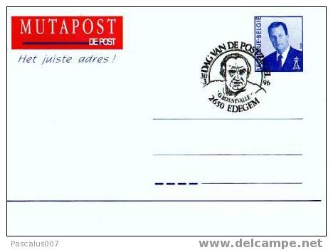 A00010 -1- Carte Postale - Entiers Postaux - Mutapost - Flamand - 30-03-1996 - 2560 Edegem - Changement D´adresse De 199 - Addr. Chang.