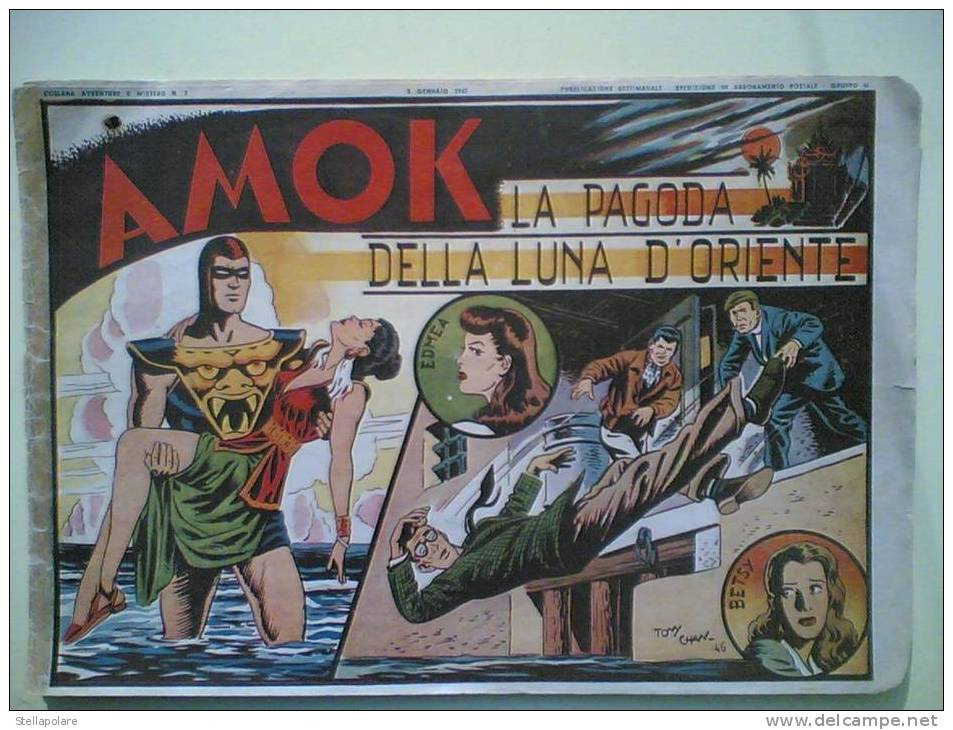 AMOK - Collana Avventura E Mistero N. 7 - 1947 - La Pagoda Della Luna D´oriente - Comics 1930-50