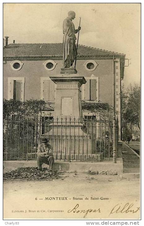 84- MONTEUX -  LA  STATUE  DE  ST-GENS  N60 - Monteux