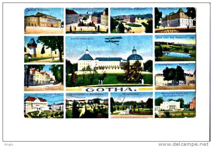 CPA---  Europe >  Allemagne >   Thuringe >  Gotha----MULTIVUES - Gotha