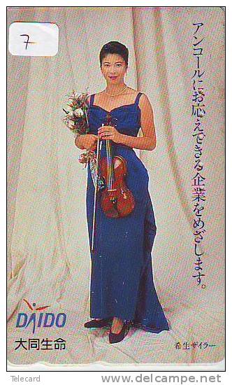Télécarte Telefonkarte - VIOLIN - VIOLINE - VIOOL (7) Instrument De Musique - Musik Muziek Music JAPAN PHONECARD - Música