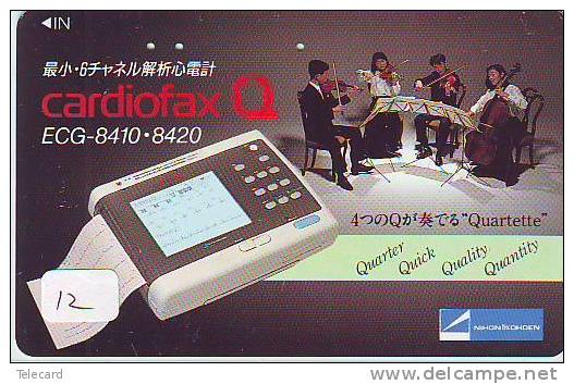 Télécarte Telefonkarte - VIOLIN - VIOLINE - VIOOL (12) Instrument De Musique - Musik Muziek Music JAPAN PHONECARD - Music