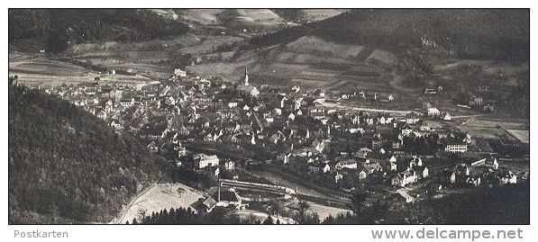 ALTE POSTKARTE WALDKIRCH IM BREISGAU 1934 PANORAMA MIT KANDEL 1234 METER Ü. M. Ansichtskarte AK Cpa Postcard - Waldkirch