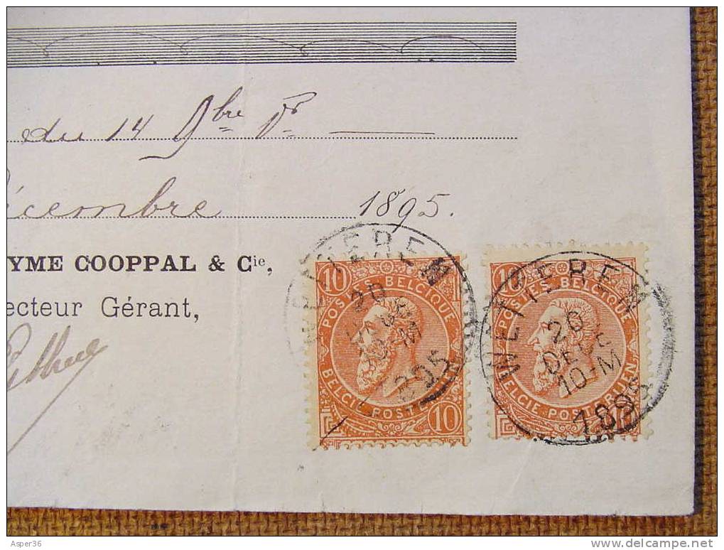 Reçu Avec Timbre Poste 1895 - 1800 – 1899