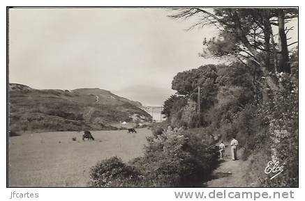 64 - GUETHARY - Descente Vers La Plage Arotcha-Costa - Au Fond La Mer Et Les Monts Espagno - Semi-Moderne - Petit Format - Guethary