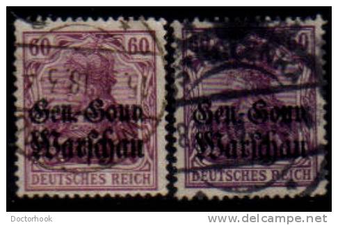POLAND   Scott: # N 16  VF USED (2 Shades) - General Government