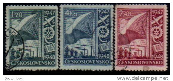 CZECHOSLOVAKIA   Scott: # 322-4   F-VF USED - Used Stamps
