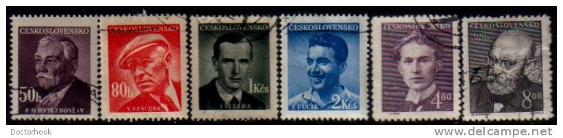 CZECHOSLOVAKIA   Scott: # 374-9   F-VF USED - Gebruikt