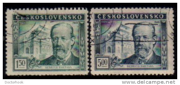 CZECHOSLOVAKIA   Scott: # 386-7   F-VF USED - Used Stamps