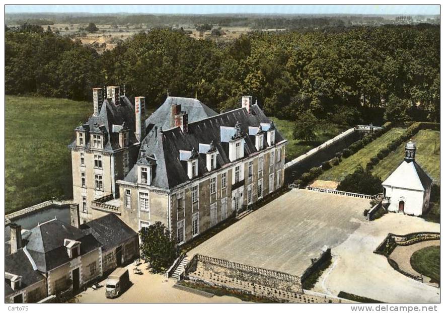 CLERE Les PINS 37 - Vue Aérienne - Château De Champchevrier - Environs De SAVIGNE Sur LATHAN - Cléré-les-Pins