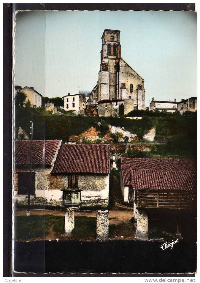 87 BELLAC Eglise, Vue Générale, Couleur, Ed Théojac 115, CPSM 10x15, 1961 - Bellac