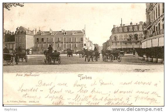 TARBES : Place Maubouret - TOP ANIMATION - Cachet De La Poste 1903 - Tarbes