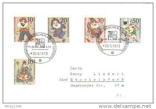 Berlin - Mi-Nr 373/376 + 378 Umschlag Mit Sonderstempel / Cover With Special Cancellation (W070)- - Lettres & Documents